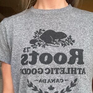 Roots Heather Gray Athletic Tee
